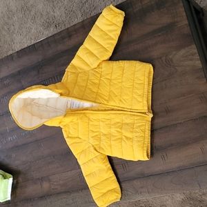 Old navy yellow lightweight puffer jacket 18 to 24 month